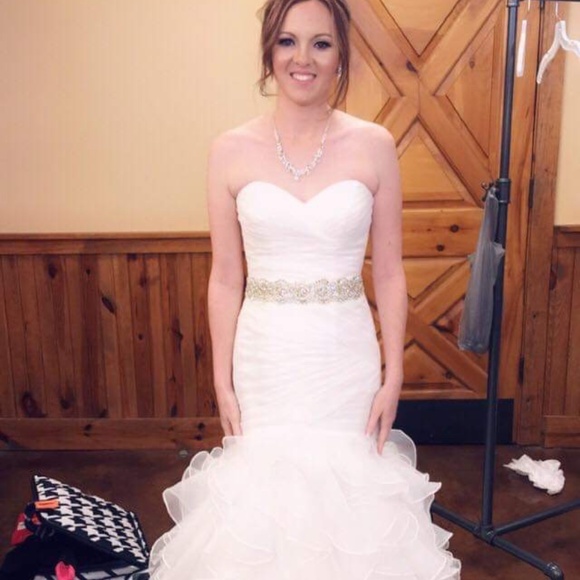 Vera Wang Mermaid Style Wedding Dress - Picture 1 of 7